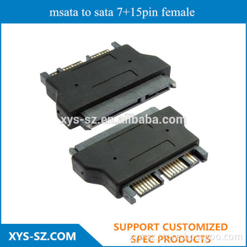 msata to sata 7+15pin female